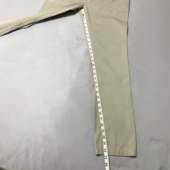 H&M Mama Maternity Khakis. Brown. Dressy. Size 14. 2 Pockets. Work Chinos. Belt. - Picture 4 of 15